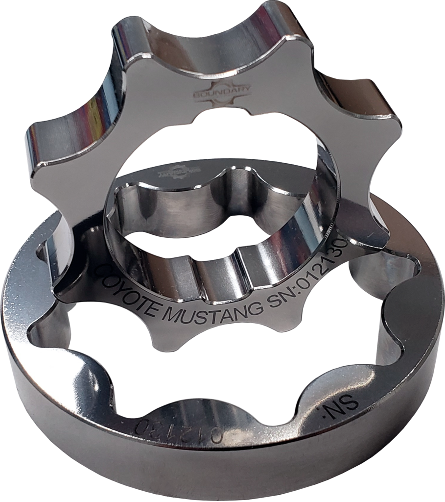 Boundary Engineering Billet Oil Pump Gear and Crank Sprocket COMBO (2011+ Mustang and F150 5.0L / GT350 ENGINES