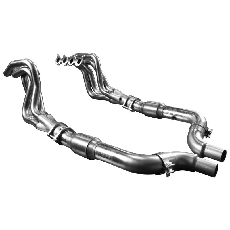KOOKS-1-7/8" STAINLESS HEADERS & GREEN CATTED CONN. KIT. 2015-2023 MUSTANG GT 5.0L.