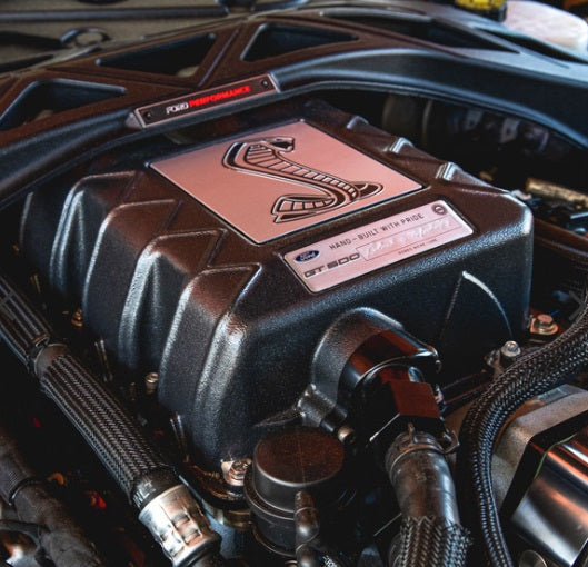 VMP Apex Predator Supercharger Lid in Silver, Street Core, & Billet High-Flow Water Manifold Package for '20+ GT500 & '23+ Raptor 5.2 L