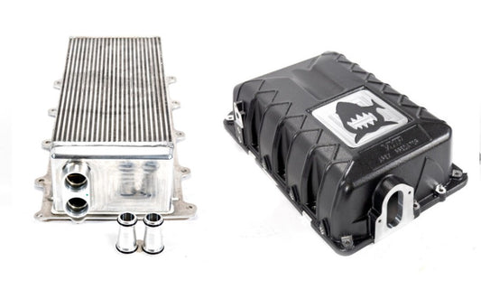 VMP Apex Predator Supercharger Lid in Silver, Street Core, & Billet High-Flow Water Manifold Package for '20+ GT500 & '23+ Raptor 5.2 L