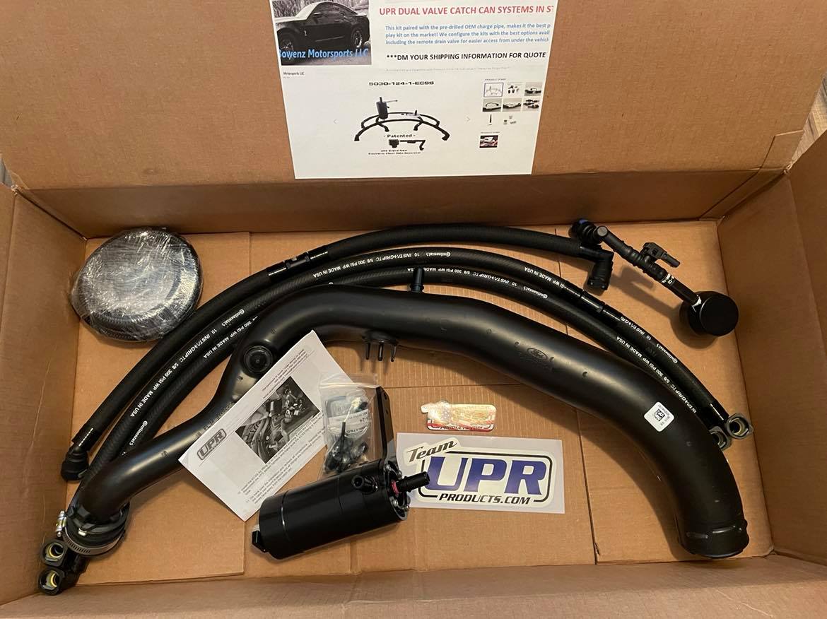 UPR 15-20 F150 Ecoboost 2.7L and 3.5L Plug n Play Dual Valve Oil Catch Can with ECSS