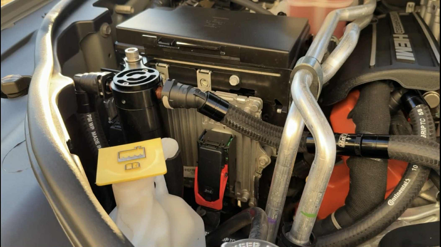 2018-2021 Jeep Trackhawk & 2021 Durango Hellcat 6.2) UPR Plug N Play™ SC Oil Catch Can Separator 2.25 inch