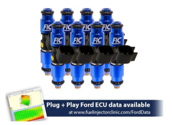 Fuel Injector Clinic 1440cc Injectors for Ford Vehicles (2005-2020 Mustang GT, 2015-2020 GT350, 2012-2013 Boss 302, 1999-2004 Cobra) - IS403-1440