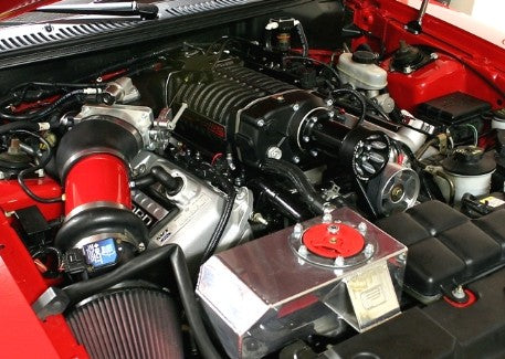 2003-2004 Ford Mustang Cobra W140AX 2.3L Whipple Supercharger Upgrade Kit for Aftermarket Oval Throttle Body