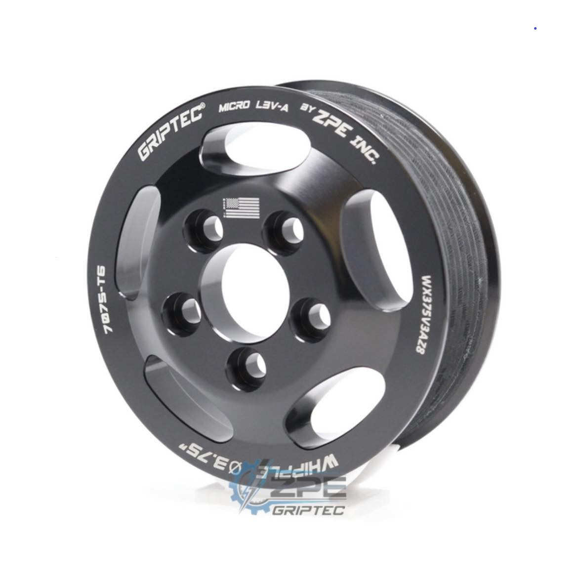 ZPE GripTec® Whipple L3V-A Black Pulley Only