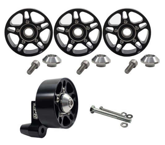 03-04 Cobra Billet Snub Idler Bracket 4pc Pulley Kit